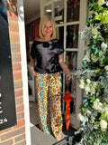 Summer Pleated Animal Trousers